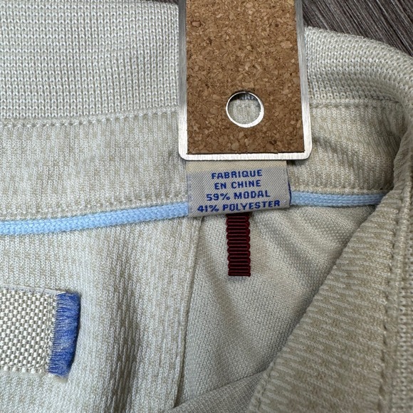 Tommy Bahama XL Modal Blend Micro Pattern Performance Polo‎ Shirt Light Gray - Picture 4 of 6